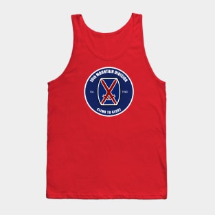 10th Mountain Division Patch Tank Top